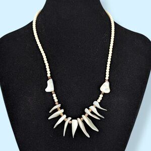 Vintage Abalone "Claw" Necklace